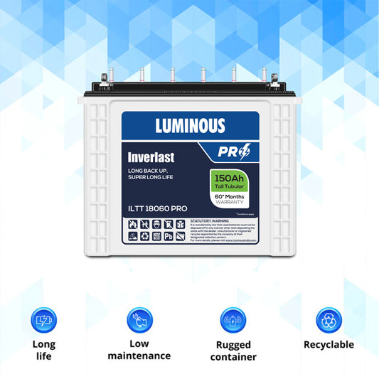 Luminous Battery 150 Ah - ILTT 18060 PRO