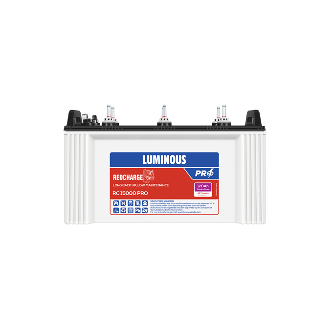 LUMINOUS BATTERY 120AH- RC15000PRO